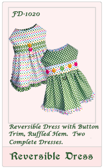FD-1020_Reversible DressII_Dog Dress Pattern